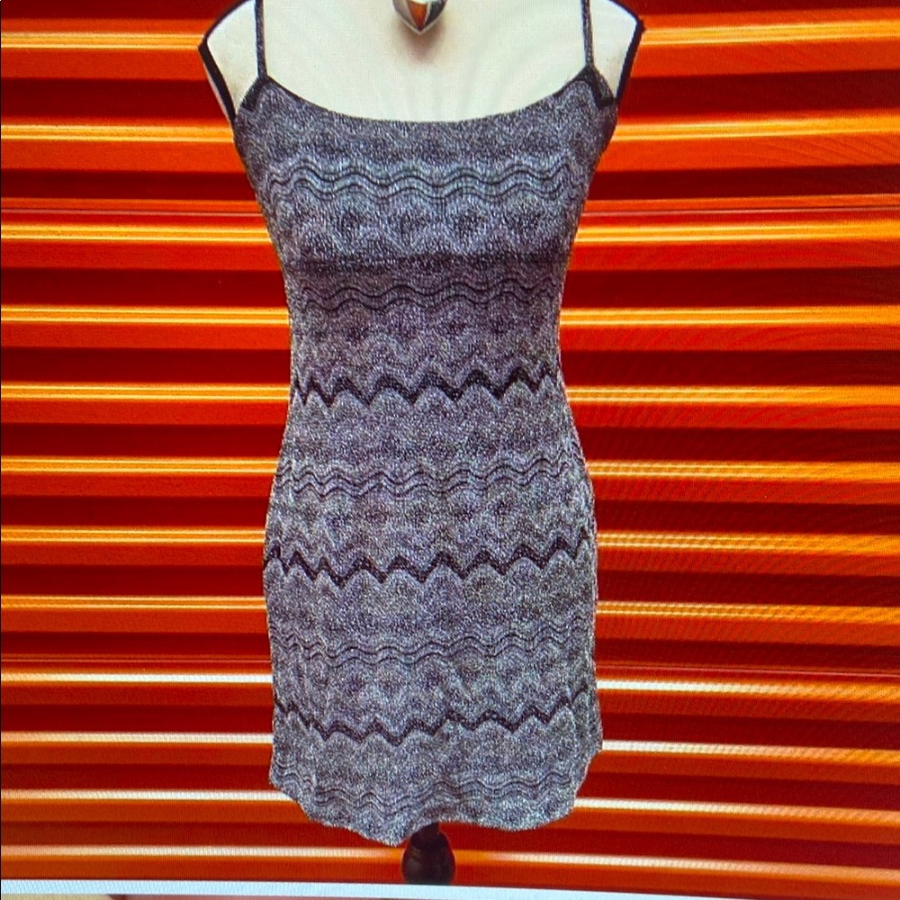 Elegant Black and Gray Women's Dress